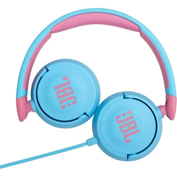 Casti pentru copii JBL Jr310, Cu fir, On-ear, Microfon, albastru
