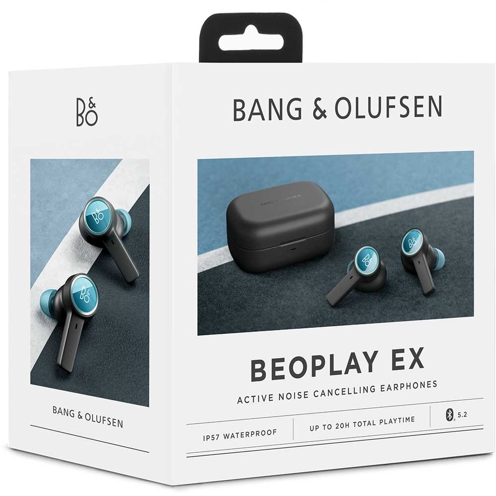 Casti BANG & OLUFSEN Beoplay EX, True Wireless, Bluetooth, In-Ear, Microfon, Noise Cancelling, Carcasa Incarcare Wireless, Anthracite Oxygen