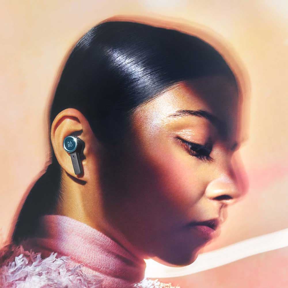 Casti BANG & OLUFSEN Beoplay EX, True Wireless, Bluetooth, In-Ear, Microfon, Noise Cancelling, Carcasa Incarcare Wireless, Anthracite Oxygen