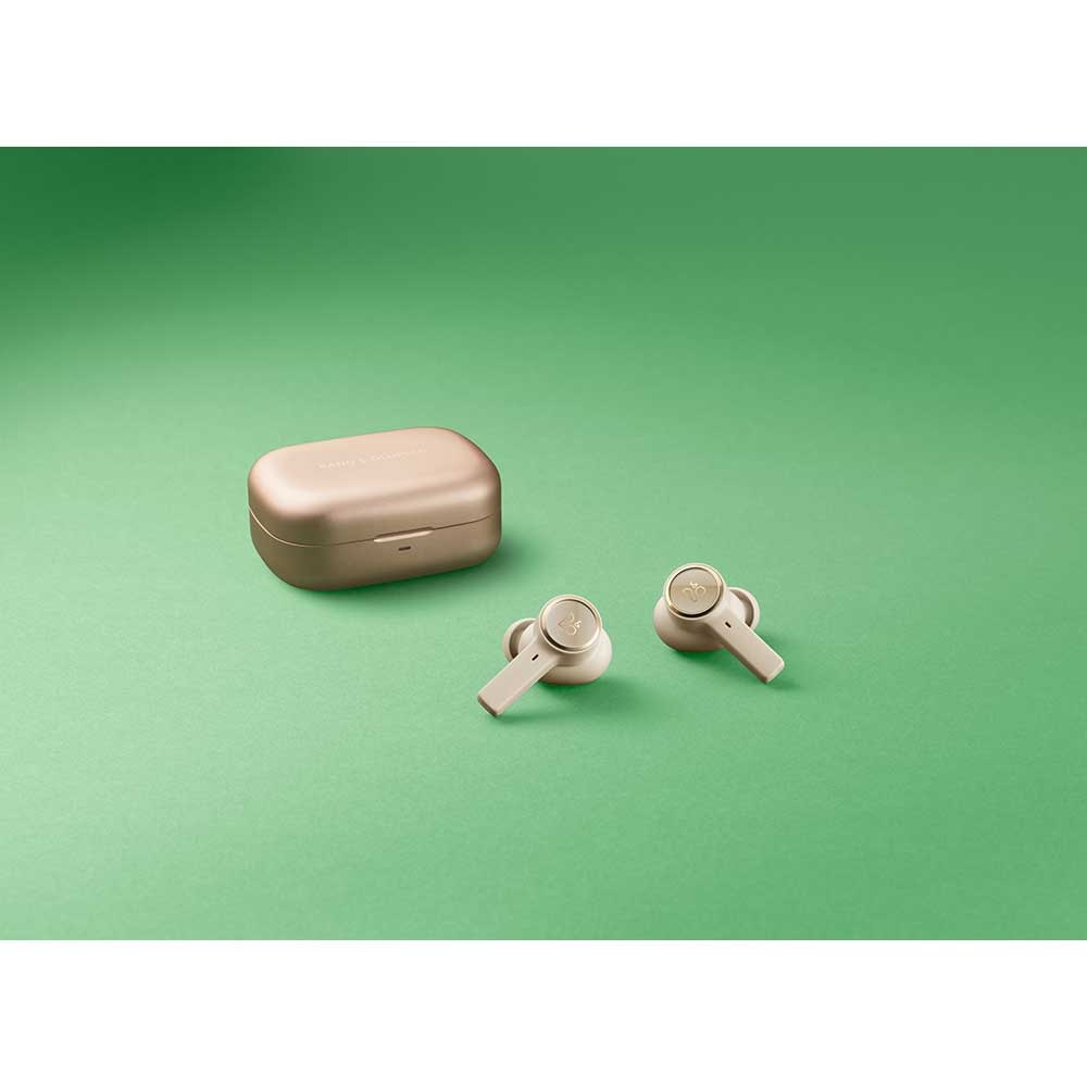 Casti BANG & OLUFSEN Beoplay EX, True Wireless, Bluetooth, In-Ear, Microfon, Noise Cancelling, Carcasa Incarcare Wireless, Gold Tone