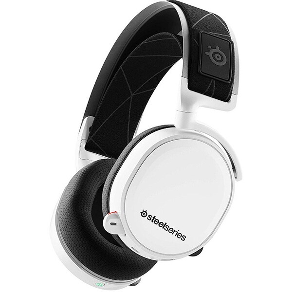 Casti Gaming Wireless STEELSERIES Arctis 7, 2019 Edition, stereo, multiplatforma, alb