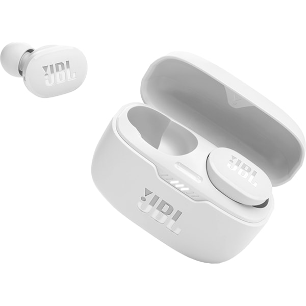 Casti JBL Tune 130NC, True wireless, Bluetooth, In-ear, Microfon, Noise cancelling, alb
