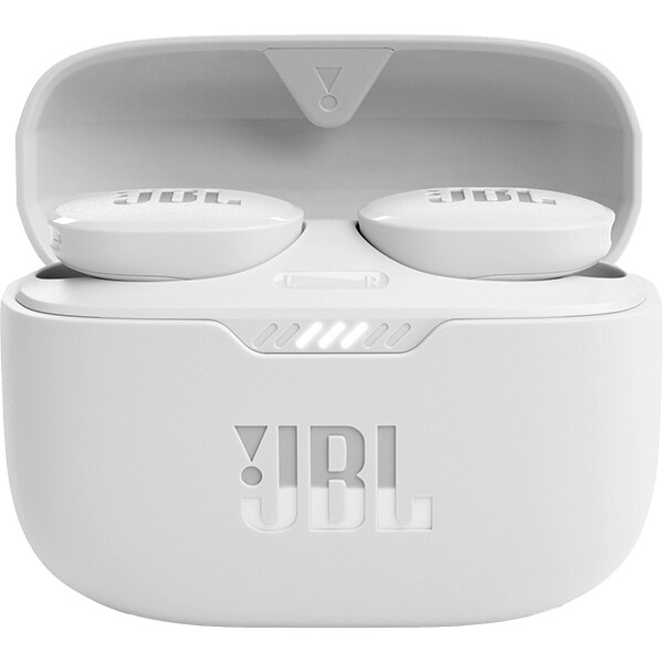 Casti JBL Tune 130NC, True wireless, Bluetooth, In-ear, Microfon, Noise cancelling, alb