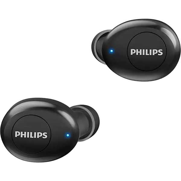 Casti PHILIPS TAT2205BK/00, True Wireless, Bluetooth, In-Ear, Microfon, negru