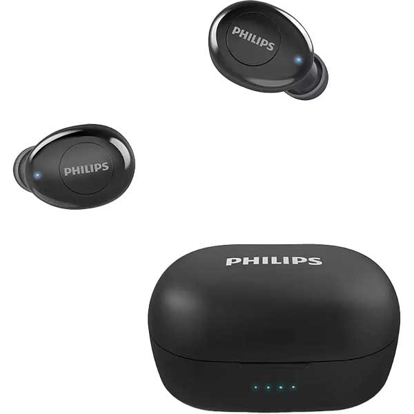 Casti PHILIPS TAT2205BK/00, True Wireless, Bluetooth, In-Ear, Microfon, negru
