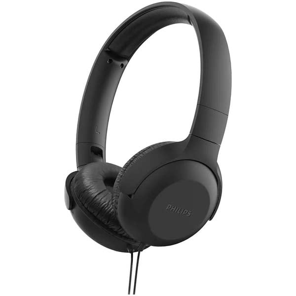 Casti PHILIPS UpBeat TAUH201BK/00, Cu Fir, On-Ear, Microfon, negru