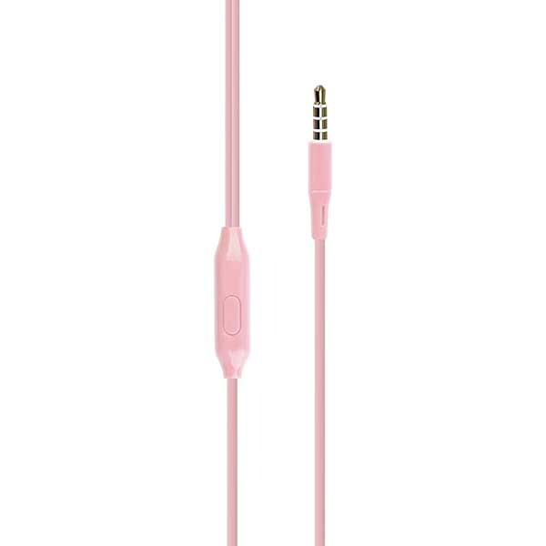 Casti PROMATE Bent, Cu Fir, In-ear, Microfon, roz