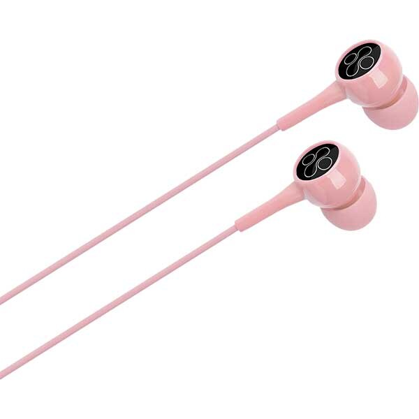 Casti PROMATE Bent, Cu Fir, In-ear, Microfon, roz