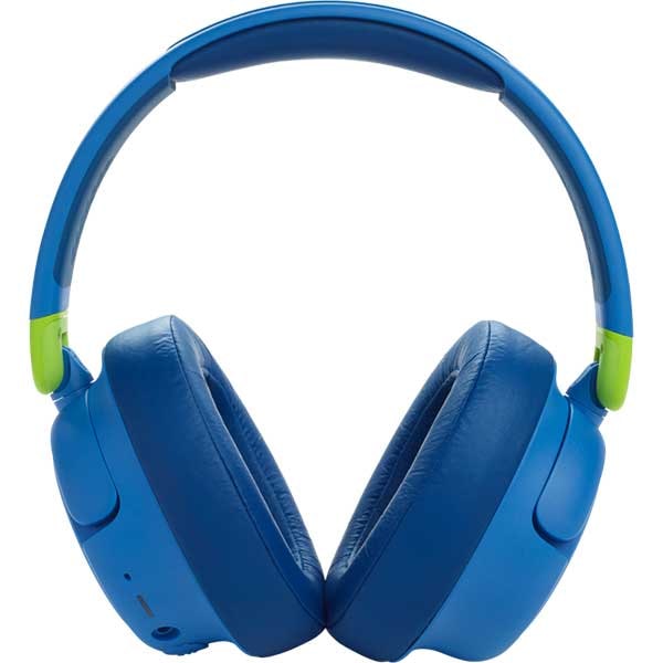 Casti pentru copii JBL JR460NC, Bluetooth, Over-ear, Microfon, Noise cancelling, albastru