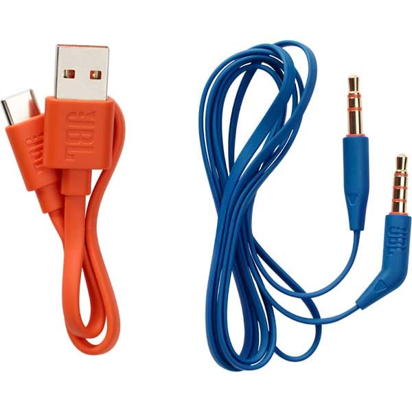 Casti pentru copii JBL JR460NC, Bluetooth, Over-ear, Microfon, Noise cancelling, albastru