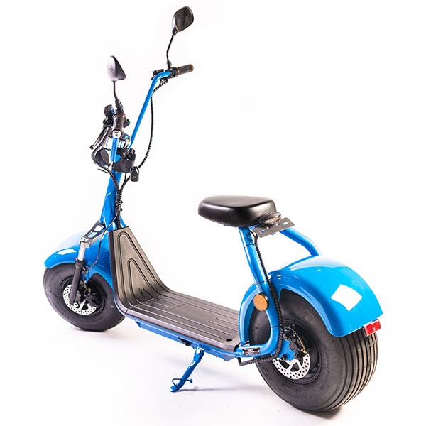Moped electric FREEWHEEL City Rider, 8 inch, albastru, Omologat R.A.R.