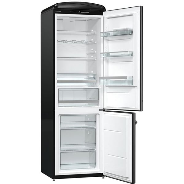Combina frigorifica GORENJE Retro ORK192BK, FrostLess, 324 l, H 194 cm, Clasa E, negru