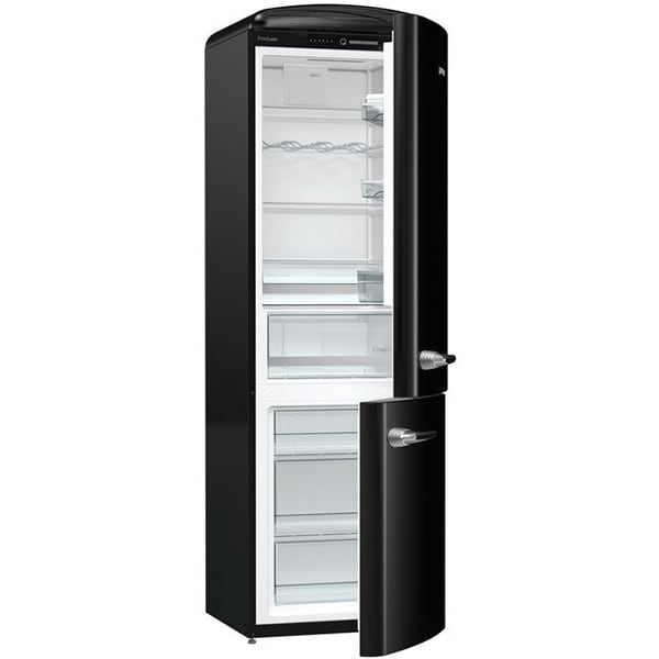 Combina frigorifica GORENJE Retro ORK192BK, FrostLess, 324 l, H 194 cm, Clasa E, negru
