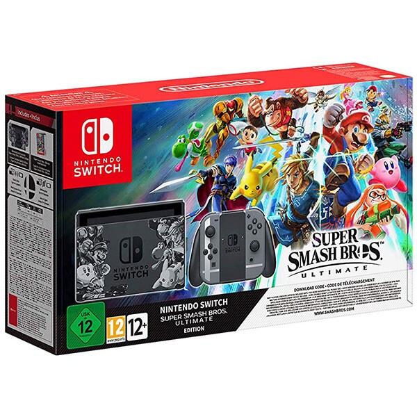 Consola Nintendo Switch Super Smash Bros. Ultimate Bundle + Super Smash Bros. Ultimate Edition (cod download)