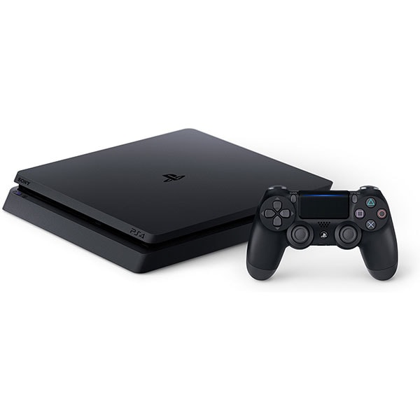 Consola SONY PlayStation 4 Slim (PS4 Slim), 1TB, Jet Black + joc FIFA 20, PS Plus 14 zile, voucher FIFA Ultimate Team