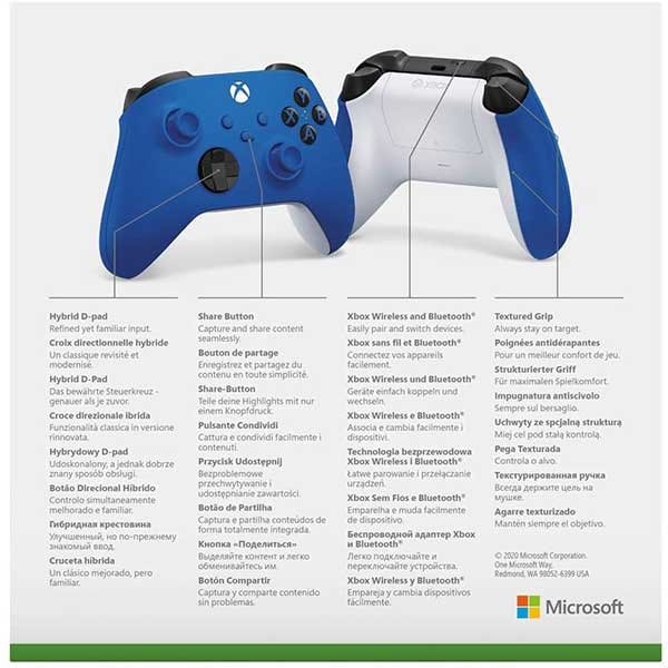 Controller Wireless MICROSOFT Xbox Series X, Shock Blue