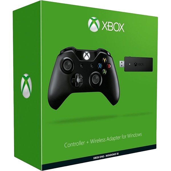 Controller Wireless MICROSOFT Xbox One + adaptor wireless PC Windows 10