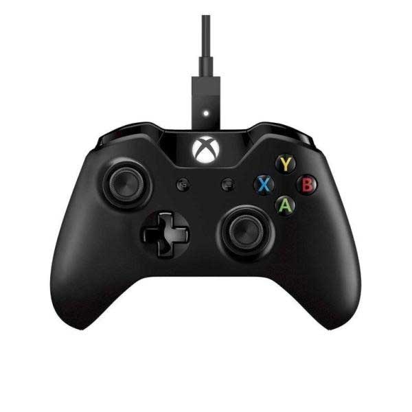 Controller wireless MICROSOFT Xbox One + Cablu USB, negru