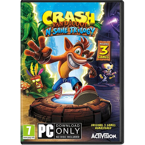 Crash Bandicoot N. Sane Trilogy Remastered PC (include 3 jocuri)