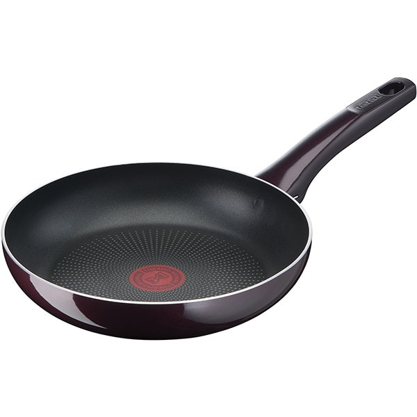 Tigaie TEFAL Resist D5220483, 24cm, aluminiu, Thermo Signal, mov