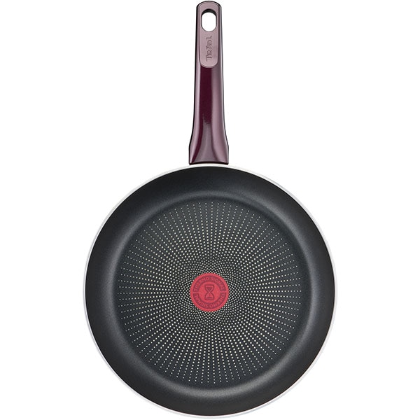 Tigaie TEFAL Resist D5220683, 28cm, aluminiu, Thermo Signal, mov