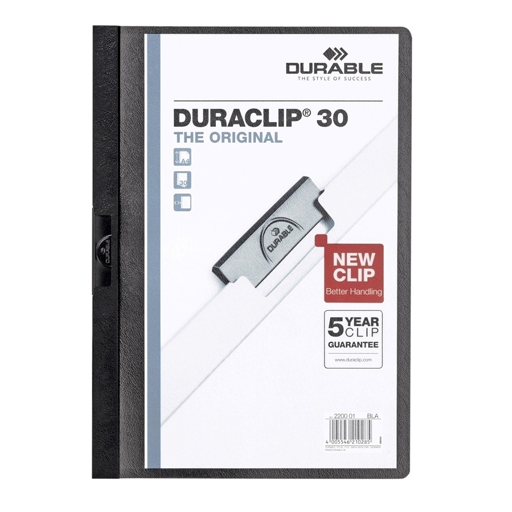 Dosar de prezentare DURABLE, A4, PVC, negru