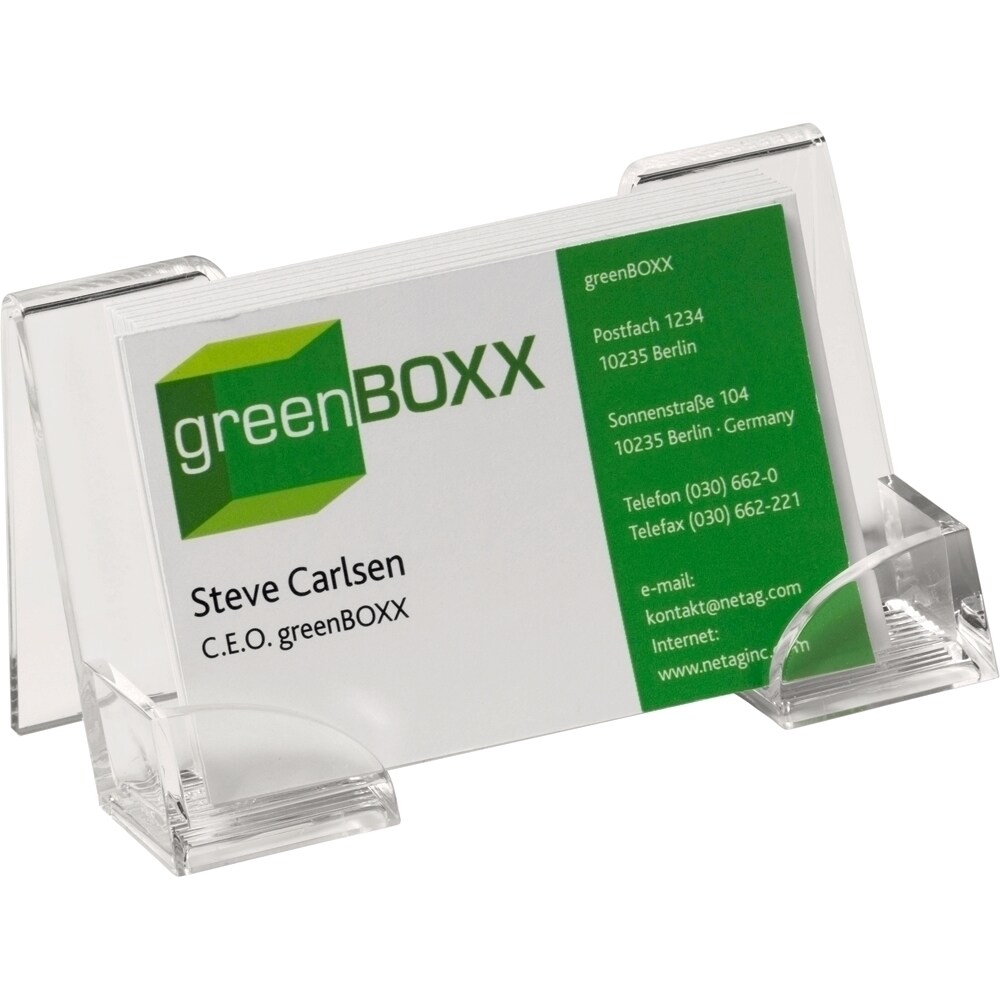 Clasor carti de vizita DURABLE, 50 carti de vizita, plastic, transparent