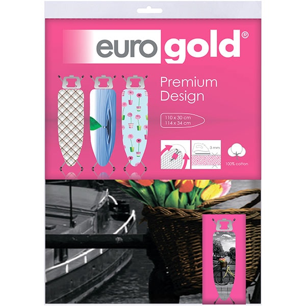 Husa pentru masa de calcat EUROGOLD DC42F3, 120 x 38 / 120 x 42 cm