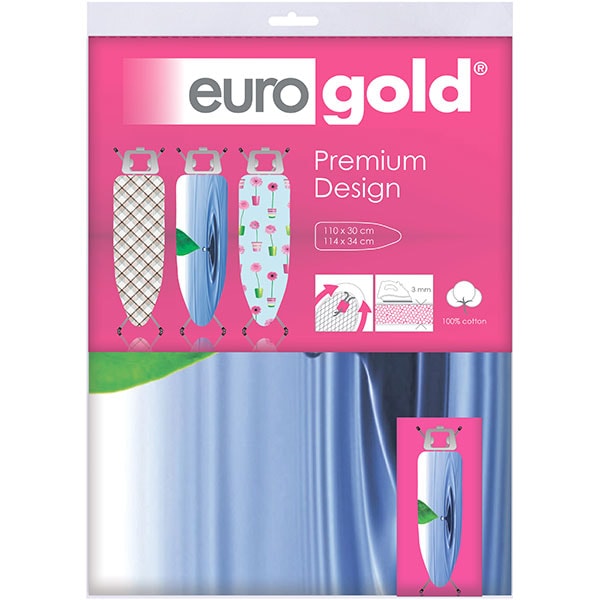 Husa pentru masa de calcat EUROGOLD DC42F3, 120 x 38 / 120 x 42 cm