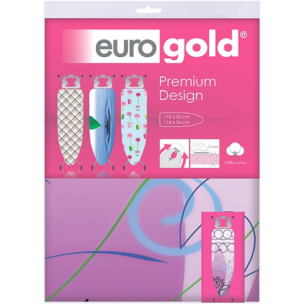 Husa pentru masa de calcat EUROGOLD DC42F3, 120 x 38 / 120 x 42 cm