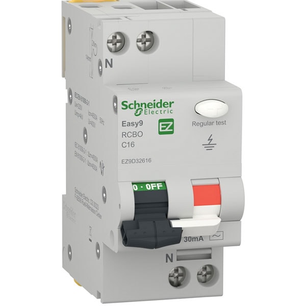 Siguranta automata diferentiala SCHNEIDER EZ9D32616, 1P + ND, 16A, curba C