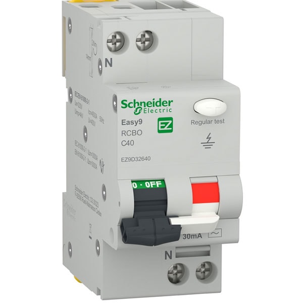 Siguranta automata diferentiala SCHNEIDER EZ9D32640, 1P + ND, 40A, curba C