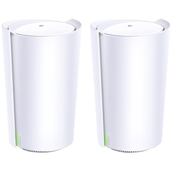 Sistem Wireless Mesh TP-LINK Deco X90 AX6600, Wi-Fi 6, Tri-Band 574 + 1201 + 4804 Mbps, 2 buc, alb