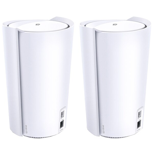 Sistem Wireless Mesh TP-LINK Deco X90 AX6600, Wi-Fi 6, Tri-Band 574 + 1201 + 4804 Mbps, 2 buc, alb