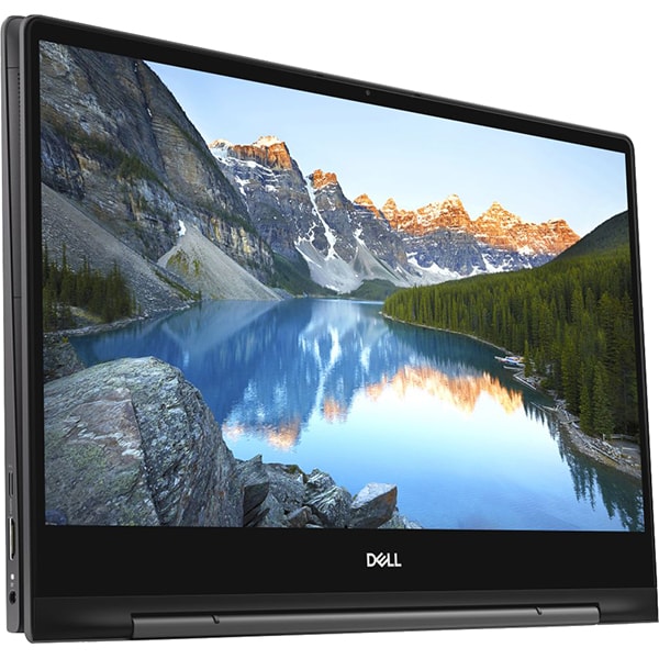 Laptop 2 in 1 DELL Inspiron 7391, Intel Core i7-10510U pana la 4.9GHz, 13.3" UHD Touch, 16GB, SSD 512GB, Intel UHD Graphics, Free DOS, negru