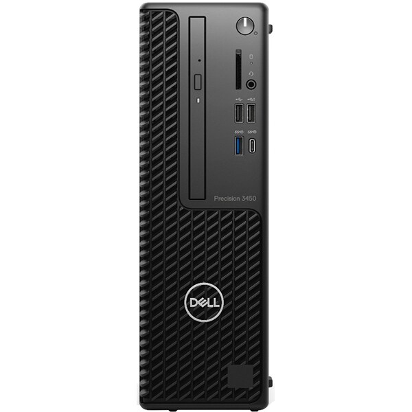 Sistem Desktop PC DELL Precision 3450, Intel Core i7-11700 pana la 4.9GHz, 32GB, 2TB + SSD 1TB, NVIDIA Quadro P1000 4GB, Ubuntu