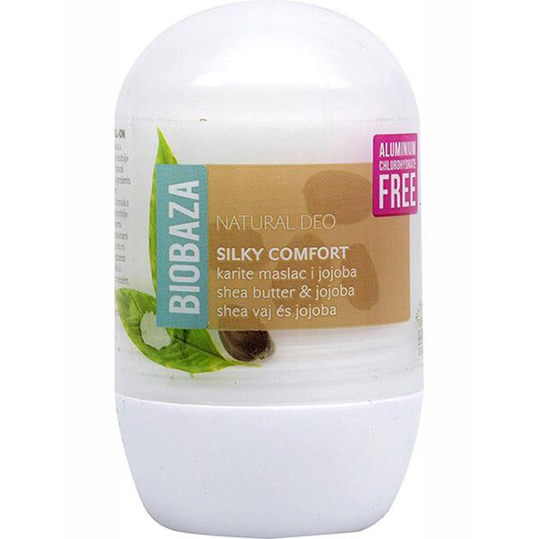 Deodorant roll-on natural pe baza de piatra de alaun BIOBAZA Silky Comfort, 50ml