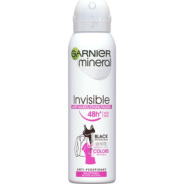 Deodorant antiperspirant spray GARNIER Mineral Invisible, 150ml