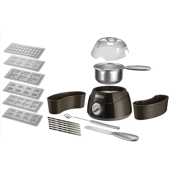 Aparat pentru ciocolata fondue UNOLD U48667, 25W, negru-argintiu