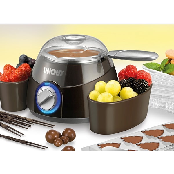 Aparat pentru ciocolata fondue UNOLD U48667, 25W, negru-argintiu