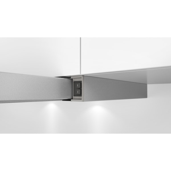 Hota incorporabila telescopica BOSCH DFL064W50, 1 motor, 387 m3/h, L 60 cm, argintiu