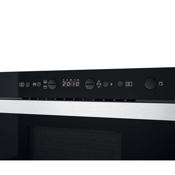 Cuptor cu microunde incorporabil WHIRLPOOL W7 MN840, 22l, 750W, Grill, inox