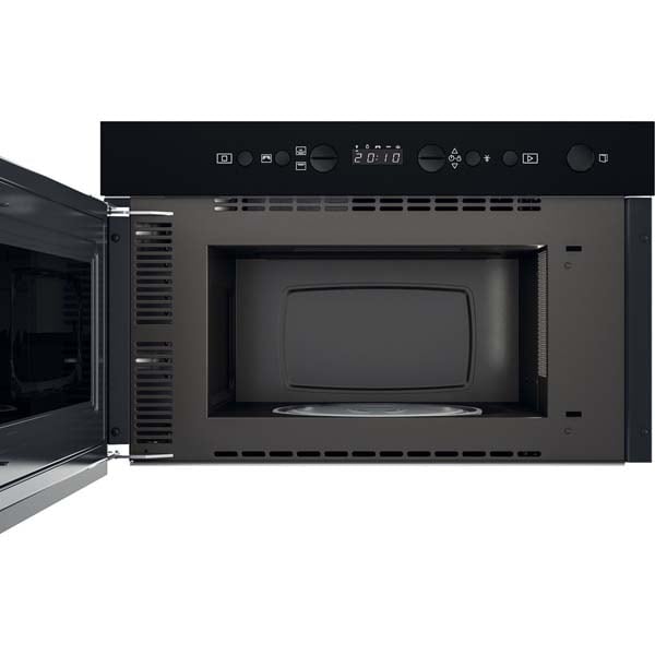 Cuptor cu microunde incorporabil WHIRLPOOL W7 MN840, 22l, 750W, Grill, inox