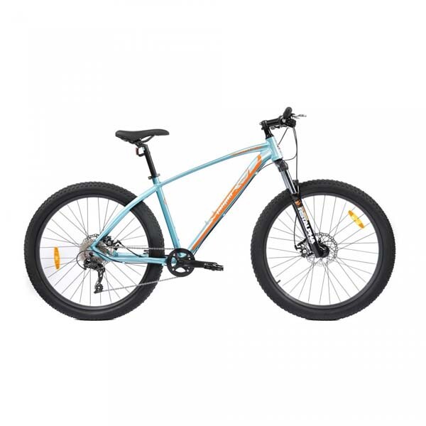 Bicicleta Mountain Bike PEGAS Drumuri Grele 17, Bleu-Portocaliu