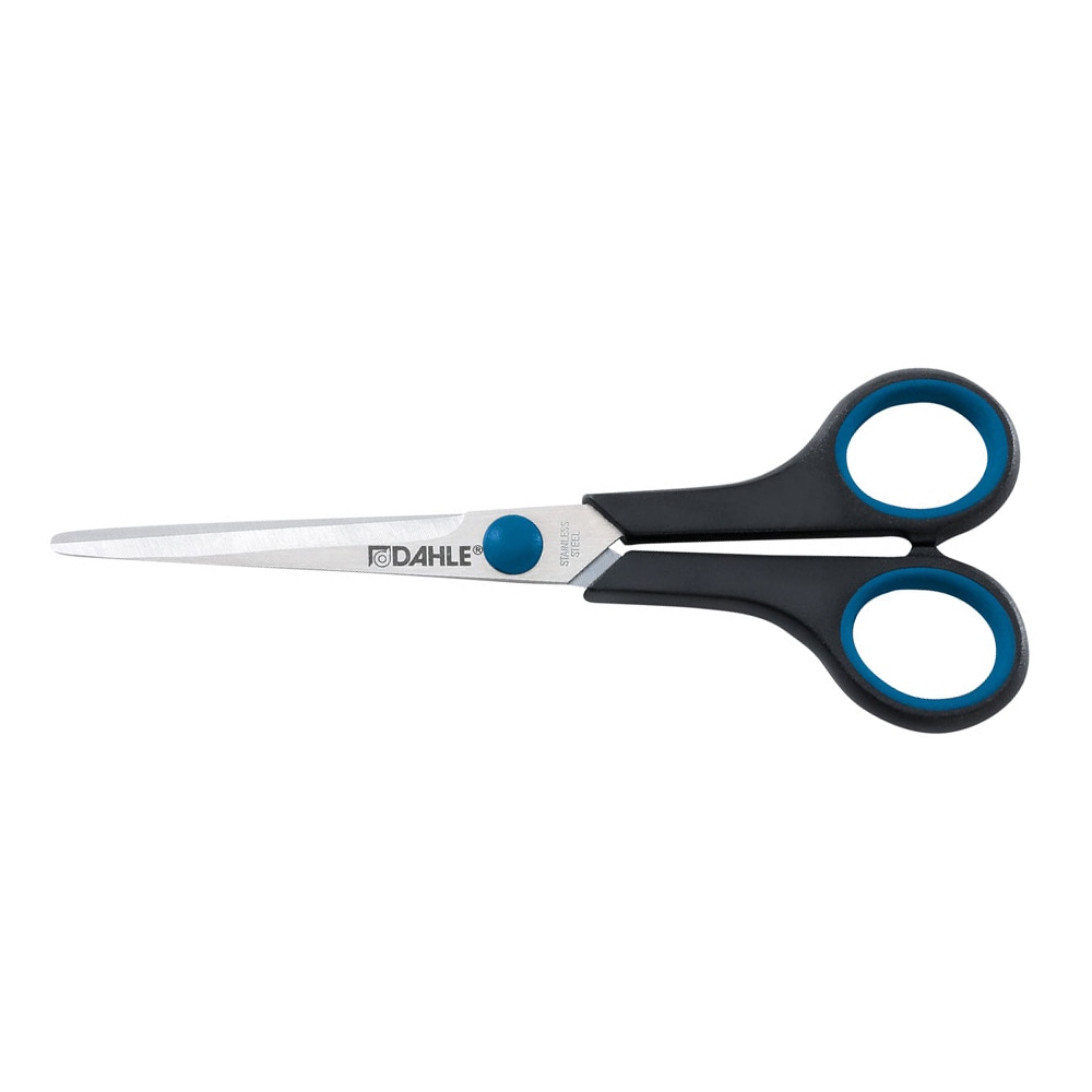 Foarfeca confort-grip DAHLE, 17.5 cm, otel inoxidabil, negru