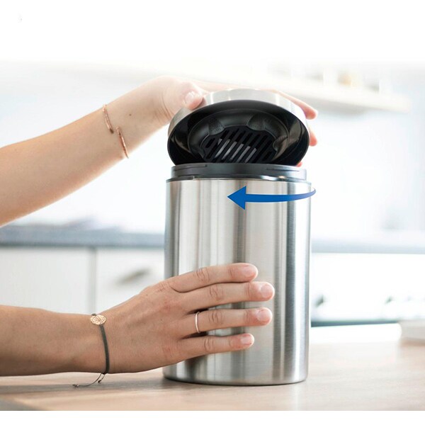 Recipient depozitare cafea XAVAX 111149, inox, argintiu