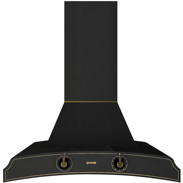 Hota decorativa GORENJE DK63MCLB, 1 motor, 621 m3/h, L 60 cm, negru mat