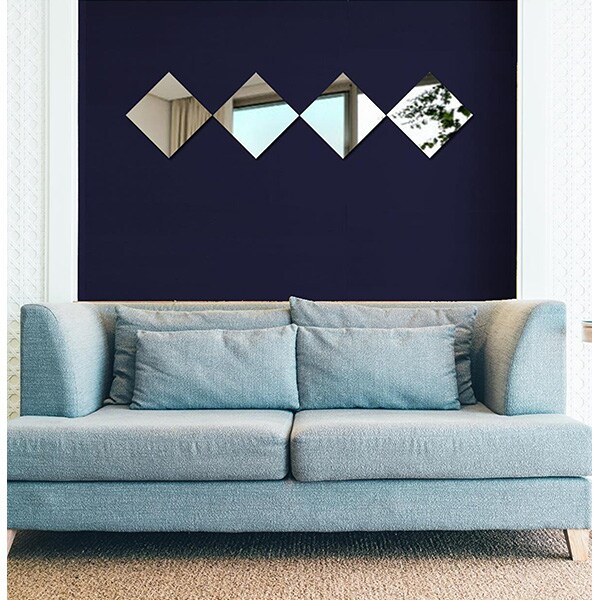 Set 4 oglinzi decorative Mila Home, 25 x 25 cm