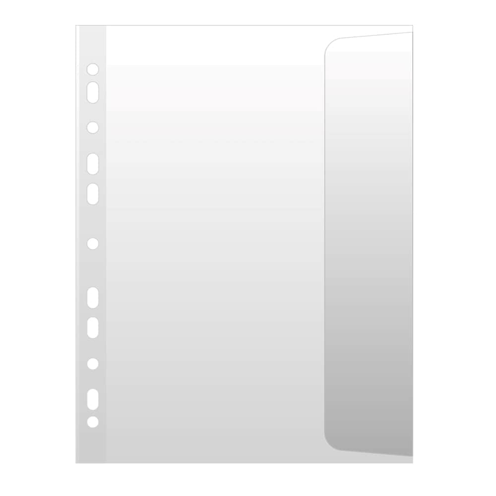 Folii protectie documente cu clapa DONAU, A4, 100 microni, 10 bucati