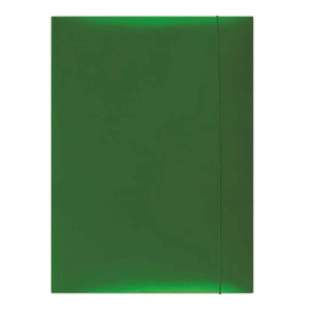 Mapa documente cu elastic DONAU, carton, verde